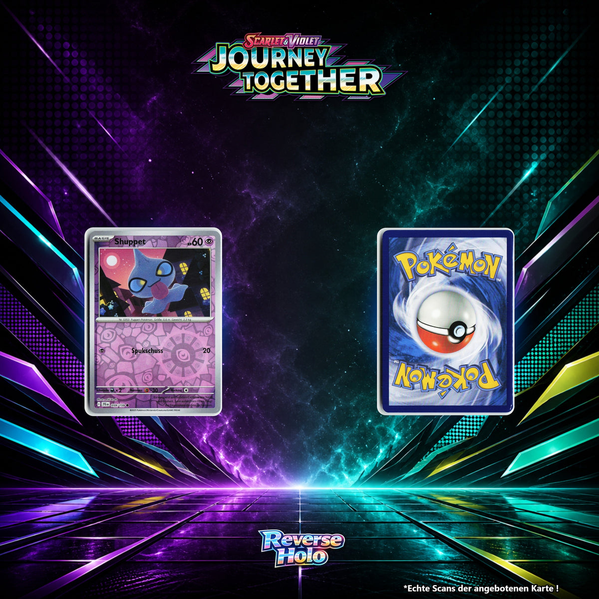 Shuppet Reverse Holo Energy-Pattern JTG 59/159