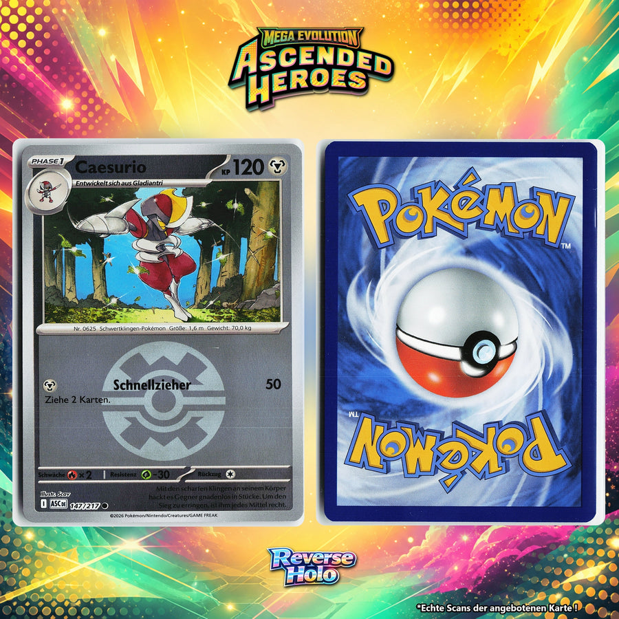 Caesurio Reverse Holo Pokeball ASC 147/217