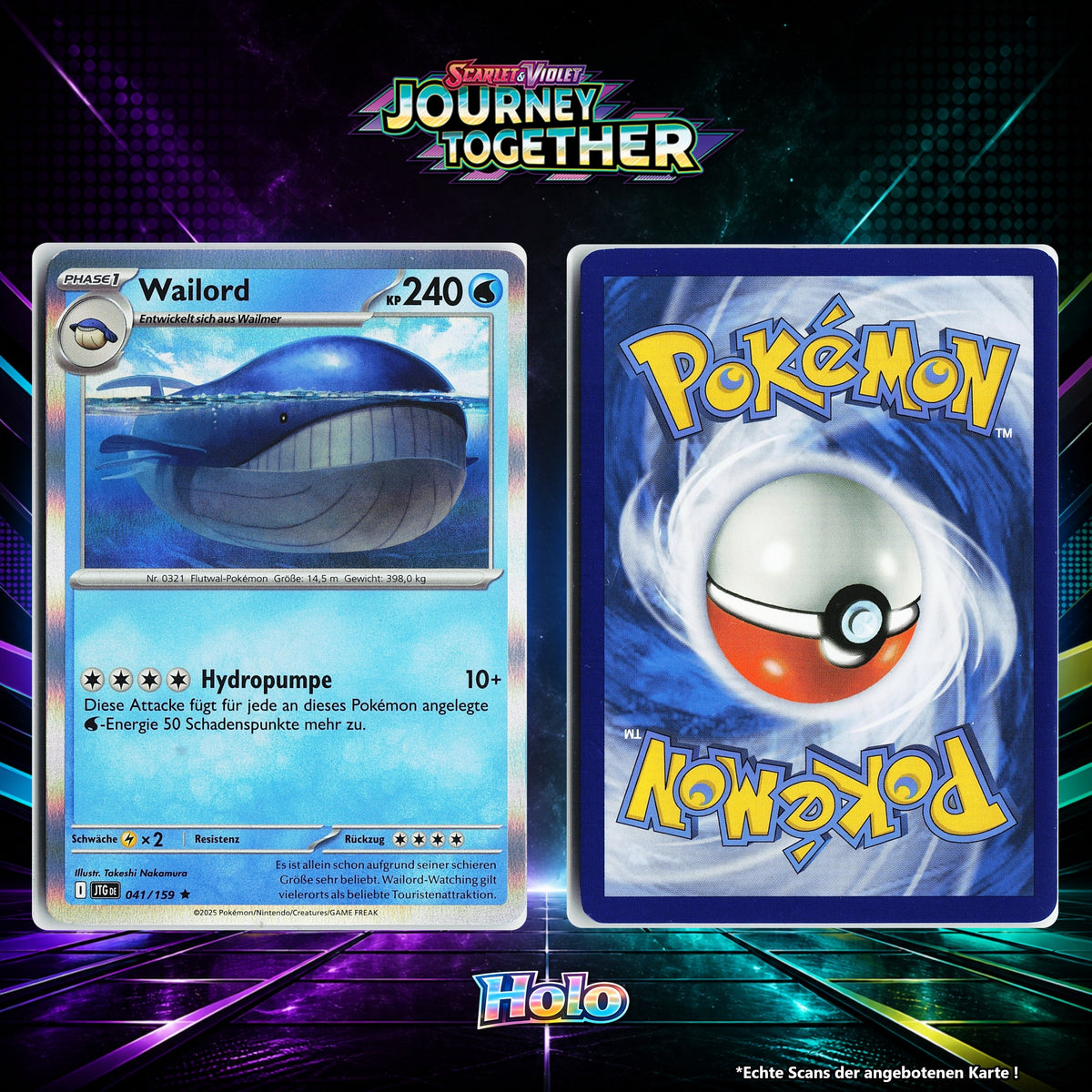 Wailord Holo JTG 41/159