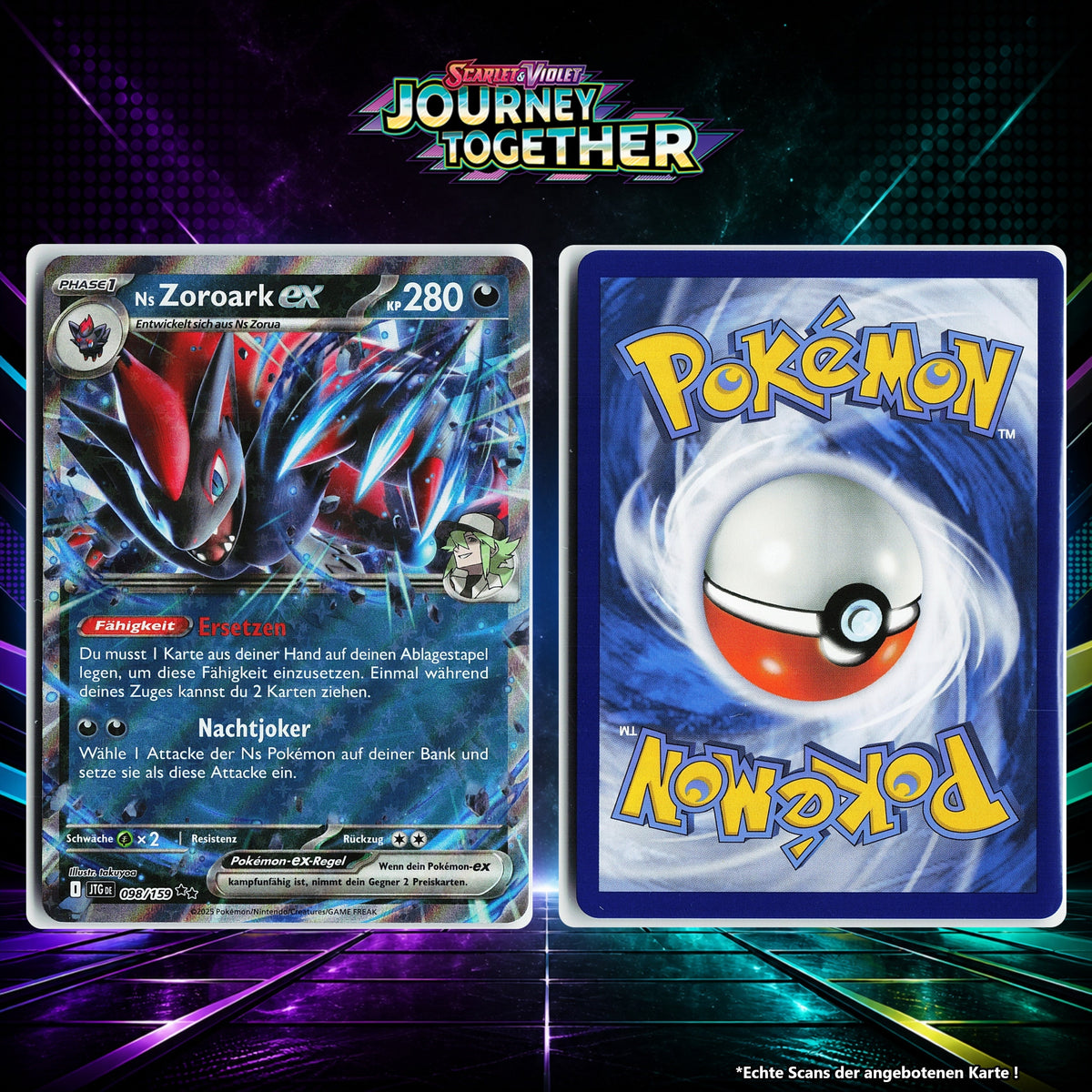 Ns Zoroark ex Normal JTG 98/159