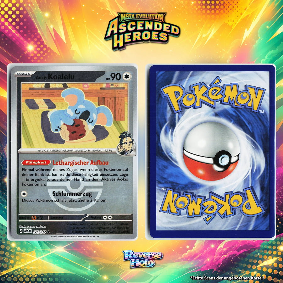 Aokis Koalelu Reverse Holo Pokeball ASC 175/217