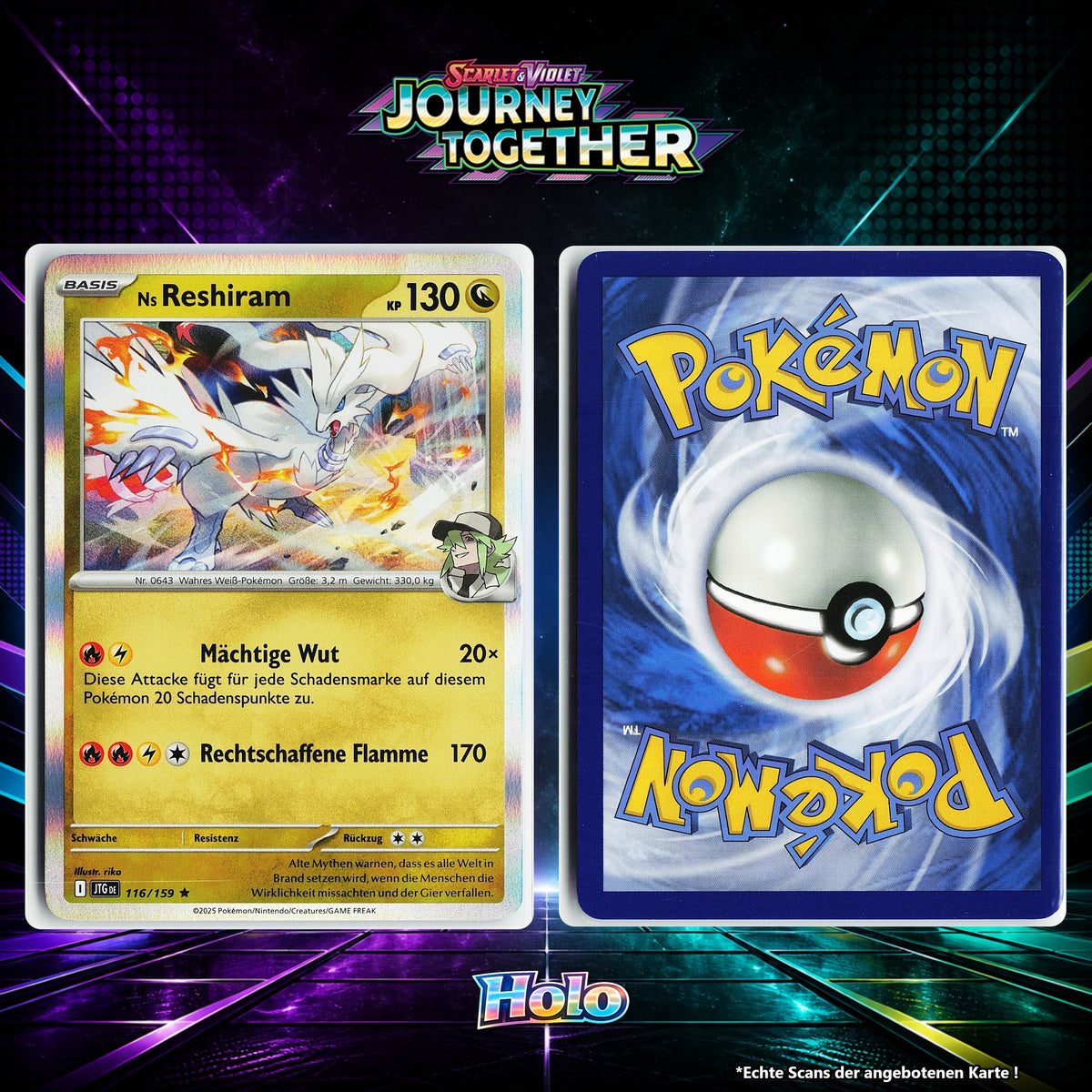 Ns Reshiram Holo JTG 116/159
