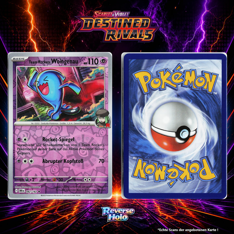 Team Rockets Woingenau Reverse Holo Energy-Pattern DRI 82/182
