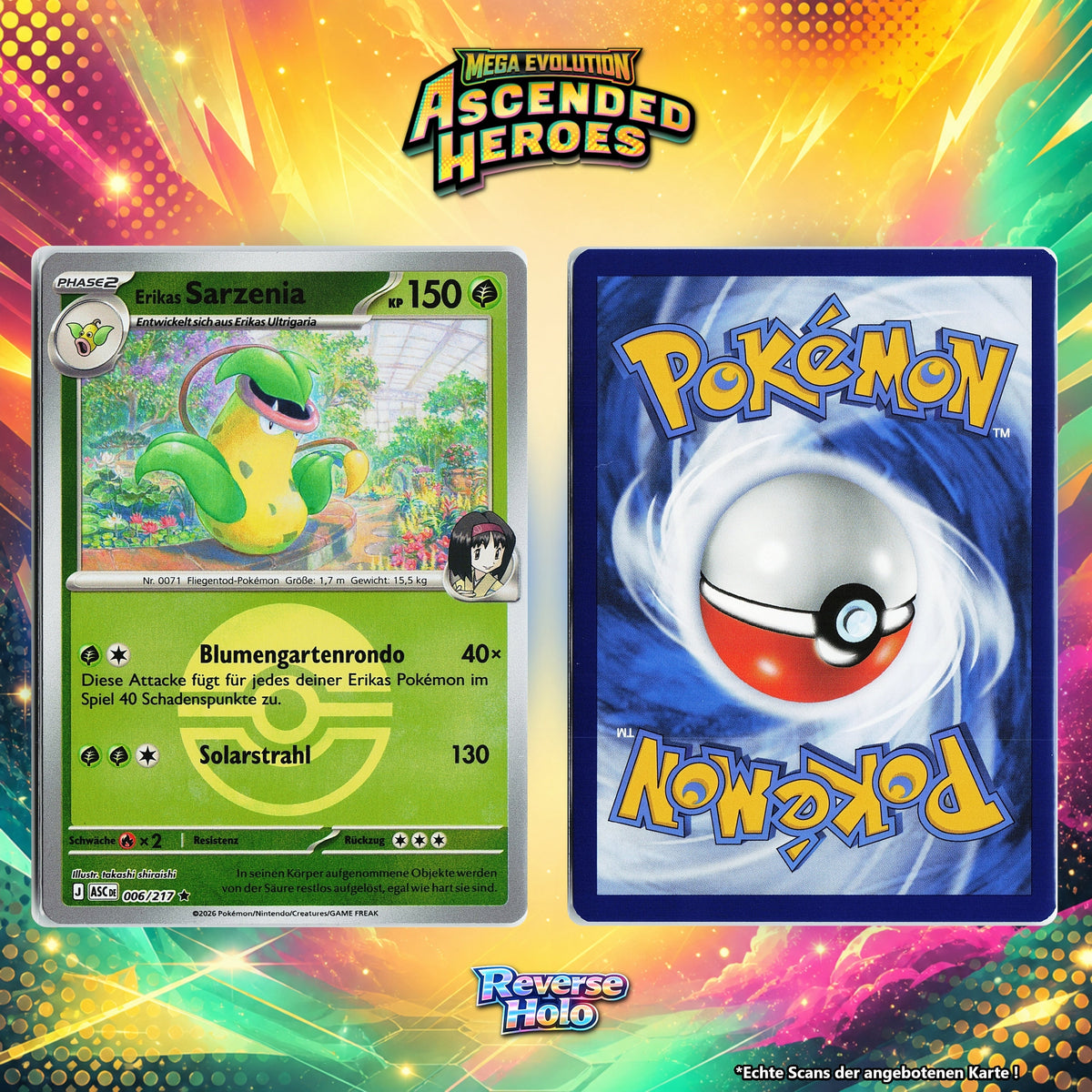 Erikas Sarzenia Reverse Holo Pokeball ASC 6/217