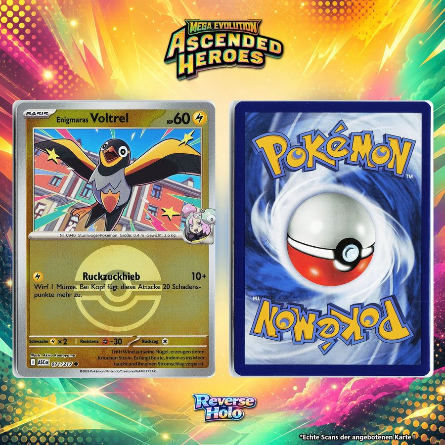Enigmaras Voltrel Reverse Holo Pokeball ASC 71/217