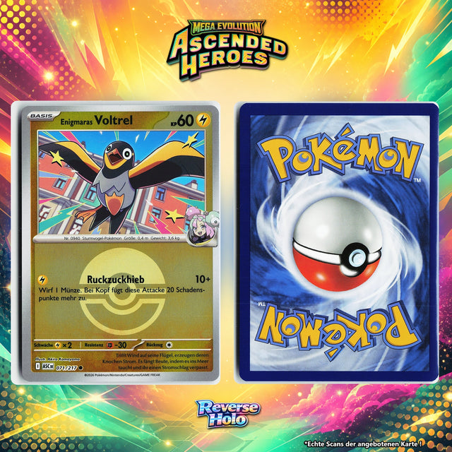 Enigmaras Voltrel Reverse Holo Pokeball ASC 71/217