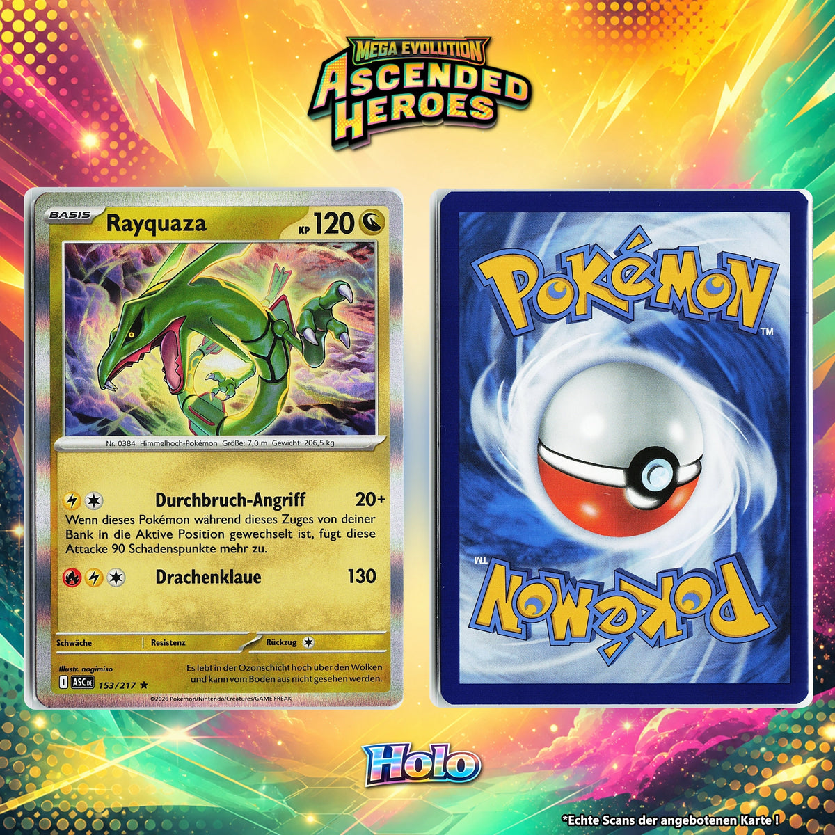 Rayquaza Holo ASC 153/217