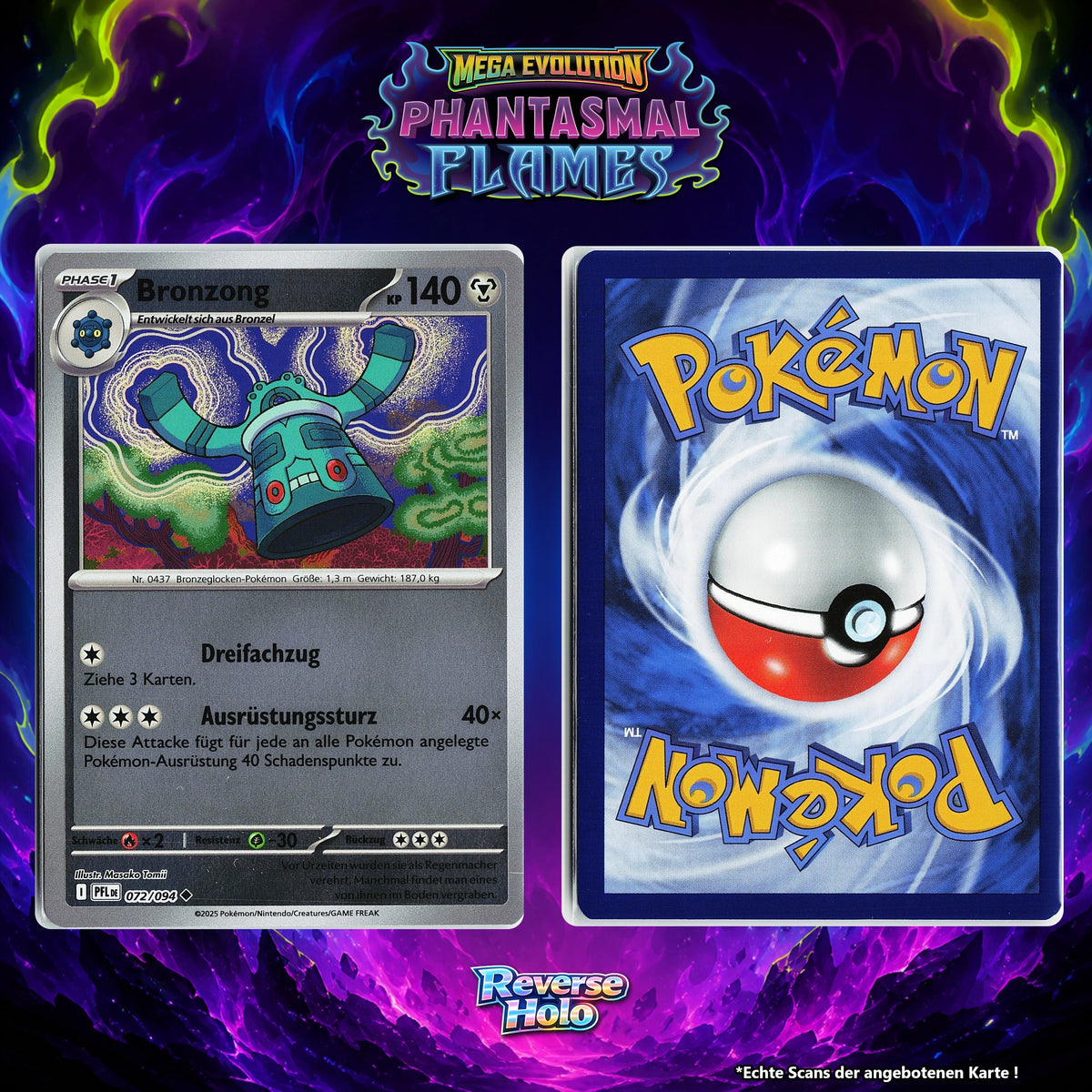 Bronzong Reverse Holo PFL 72/94