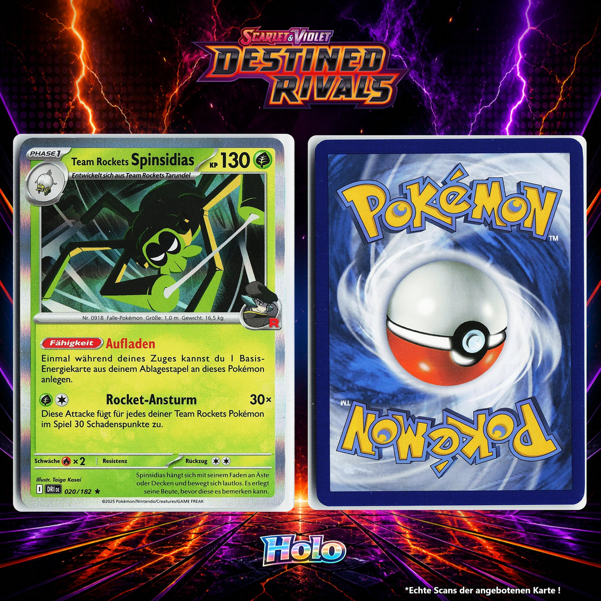 Team Rockets Spinsidias Holo DRI 20/182