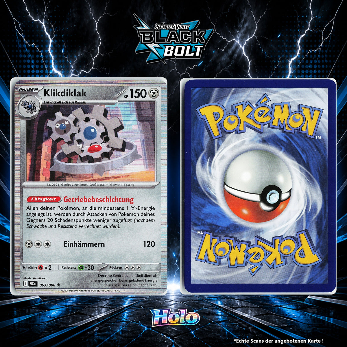 Klikdiklak Holo BLK 63/86