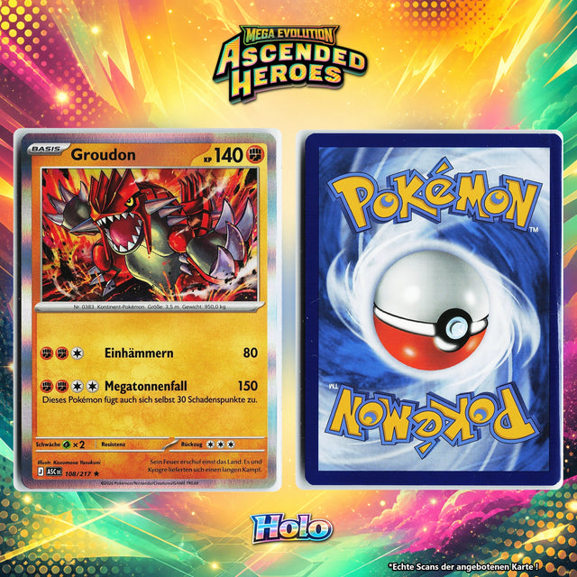 Groudon Holo ASC 108/217
