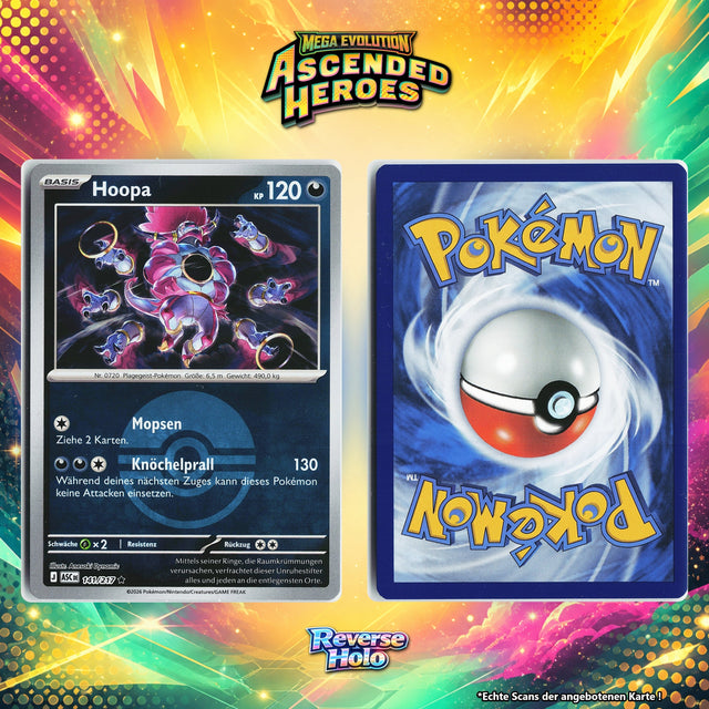 Hoopa Reverse Holo Pokeball ASC 141/217