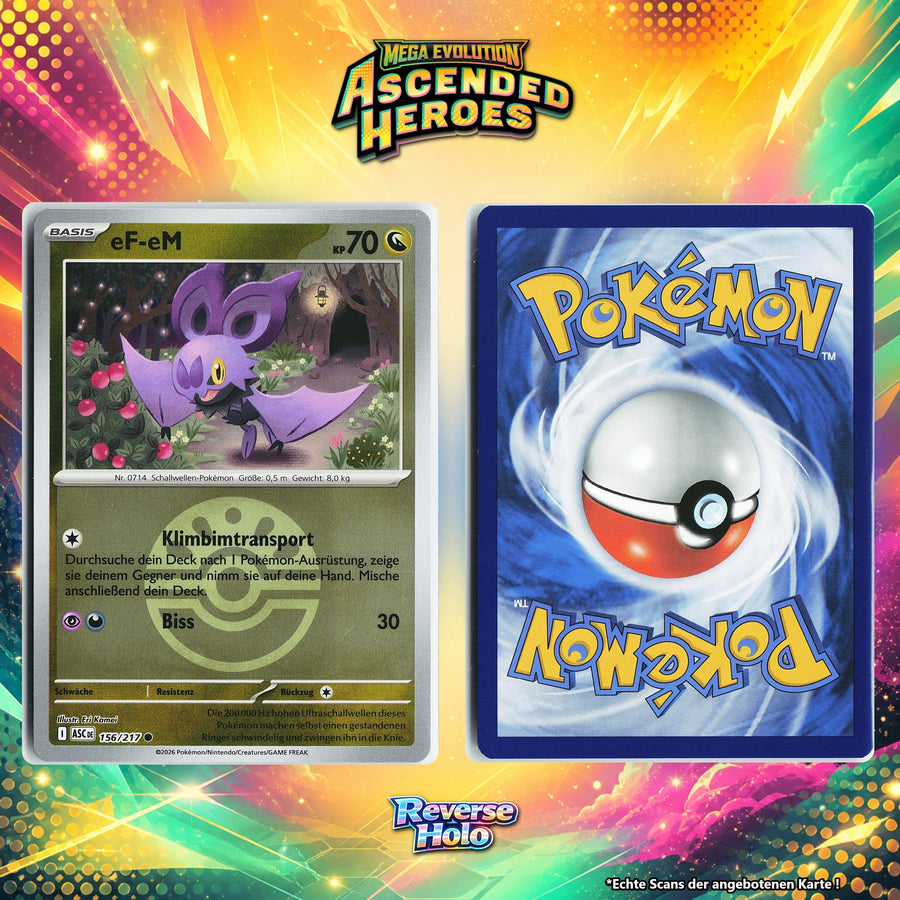 eF eM Reverse Holo Pokeball ASC 156/217