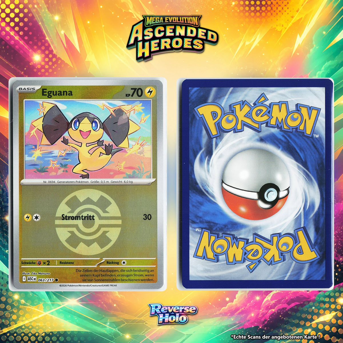 Eguana Reverse Holo Pokeball ASC 63/217