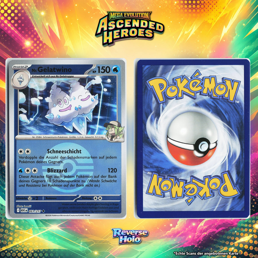 Ns Gelatwino Reverse Holo Pokeball ASC 51/217