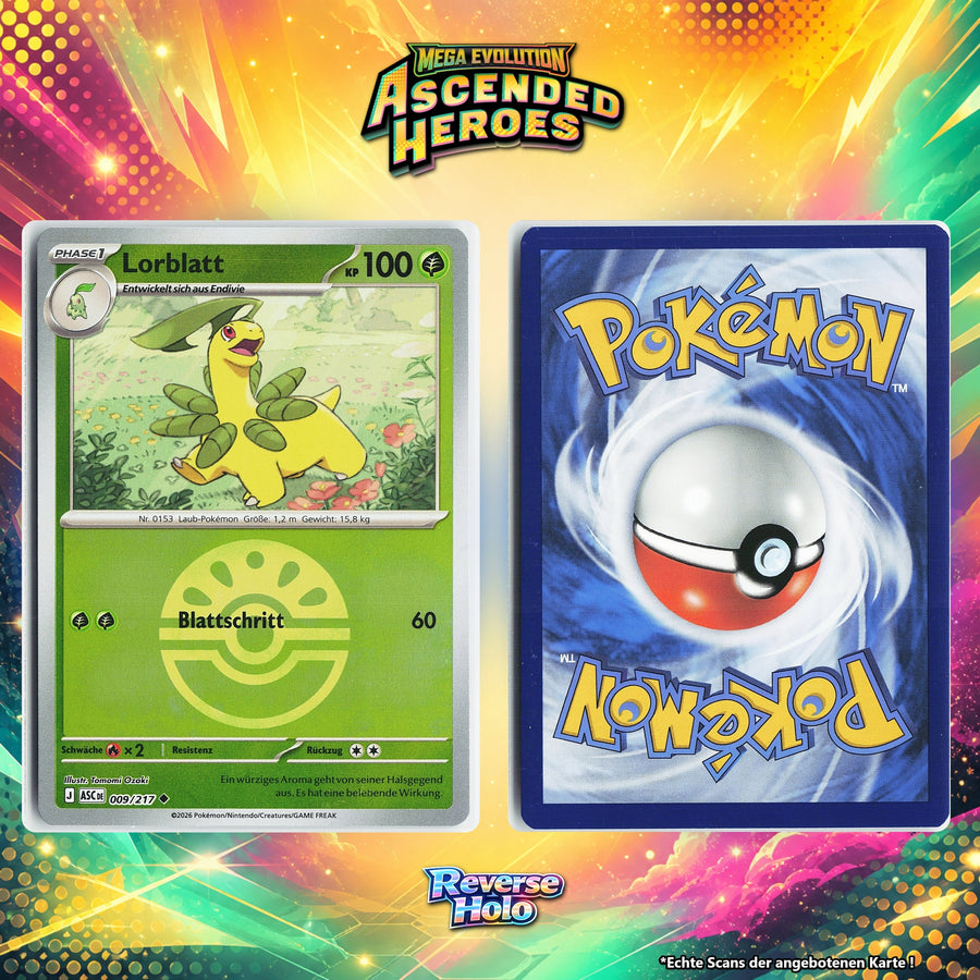 Lorblatt Reverse Holo Pokeball ASC 9/217