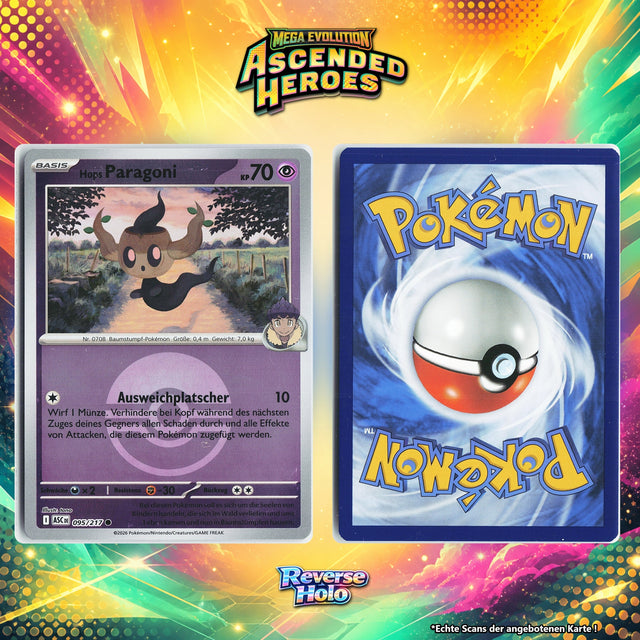 Hops Paragoni Reverse Holo Pokeball ASC 95/217