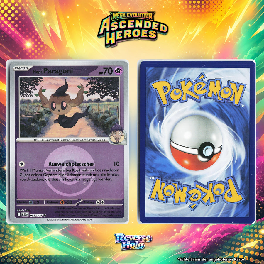 Hops Paragoni Reverse Holo Pokeball ASC 95/217