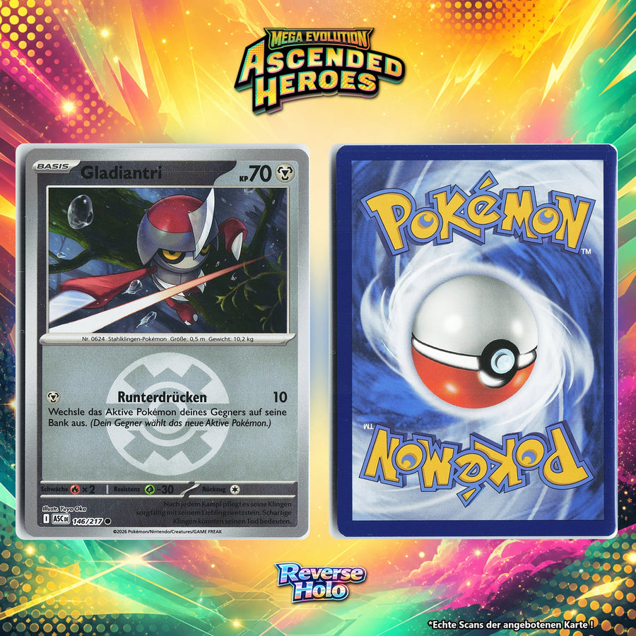Gladiantri Reverse Holo Pokeball ASC 146/217