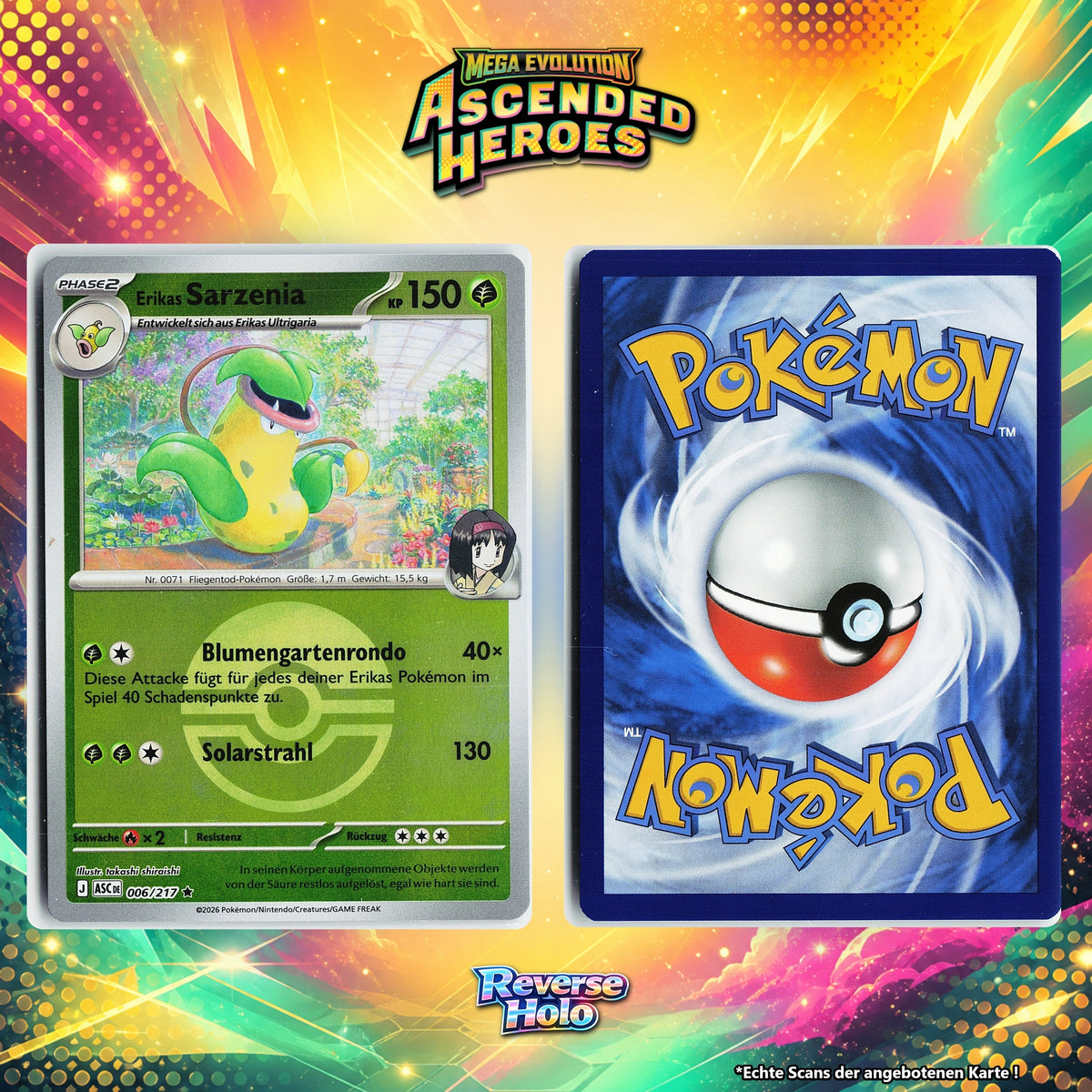 Erikas Sarzenia Reverse Holo Pokeball ASC 6/217
