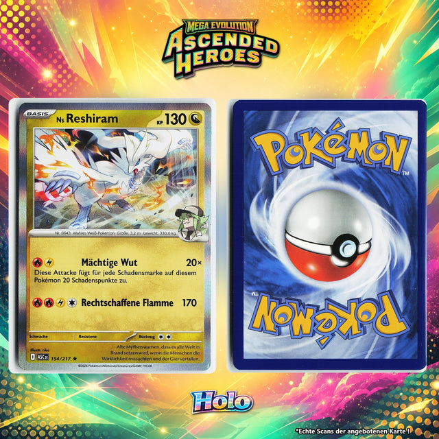 Ns Reshiram Holo ASC 154/217