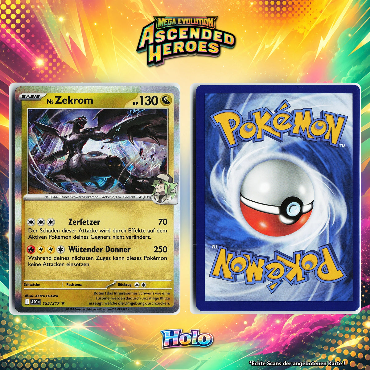 Ns Zekrom Holo ASC 155/217