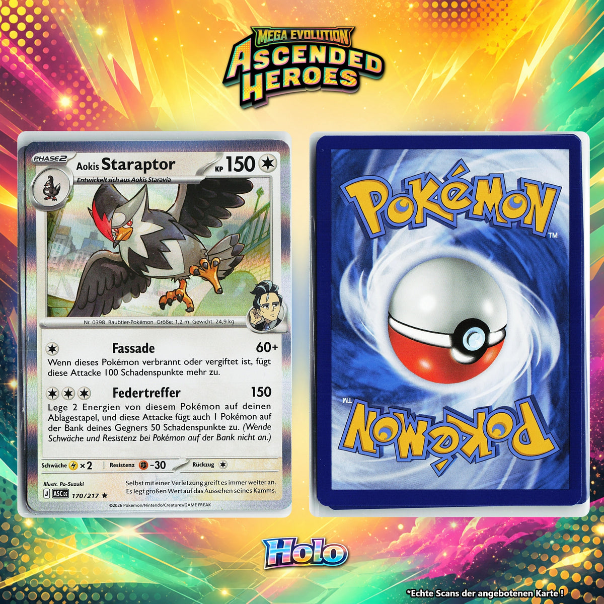 Aokis Staraptor Holo ASC 170/217