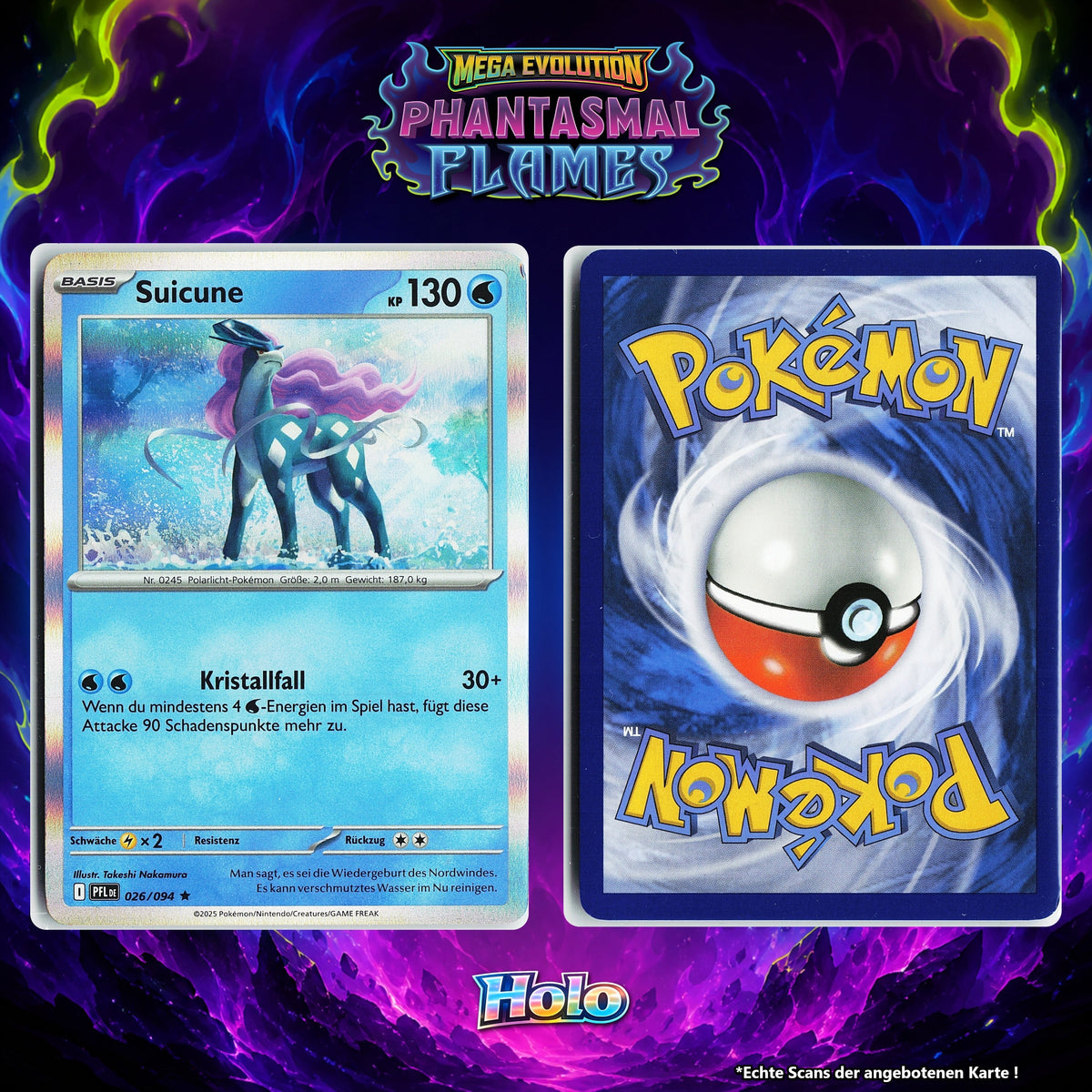 Suicune Holo PFL 26/94