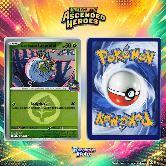 Team Rockets Tarundel Reverse Holo Energy-Pattern ASC 18/217