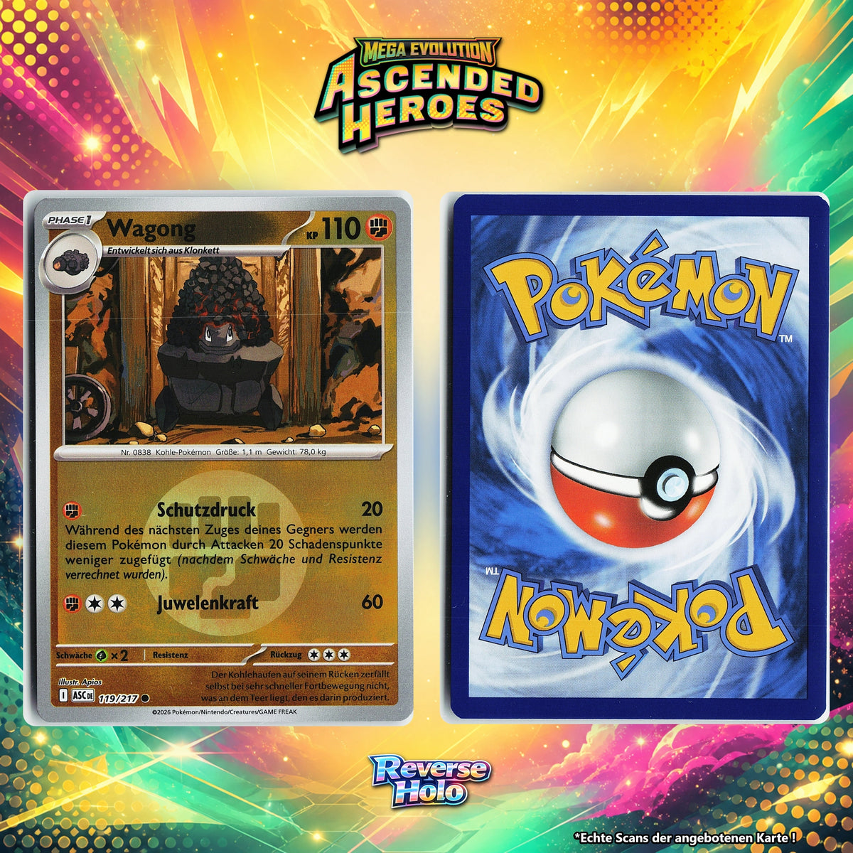 Wagong Reverse Holo Energy-Pattern ASC 119/217
