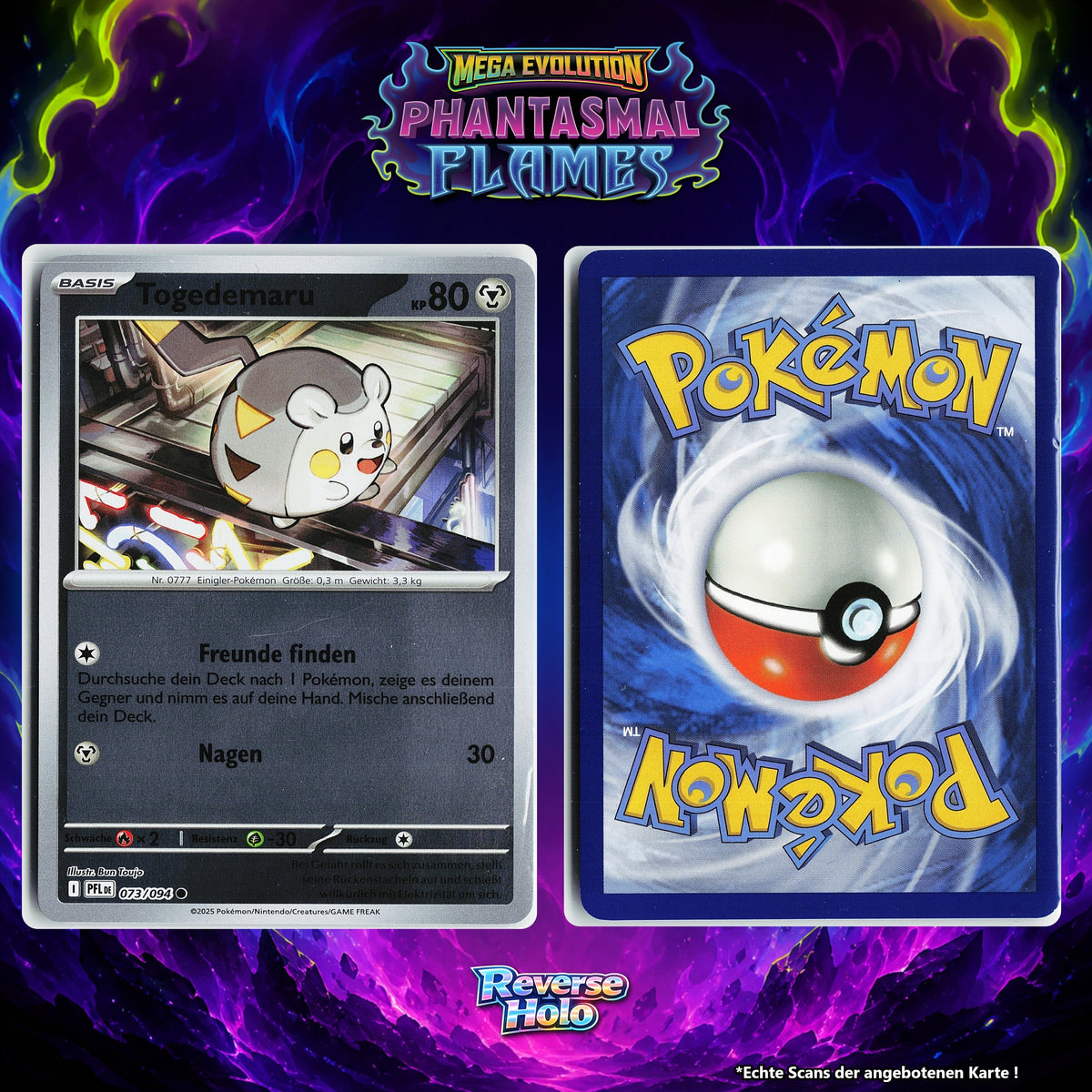 Togedemaru Reverse Holo PFL 73/94