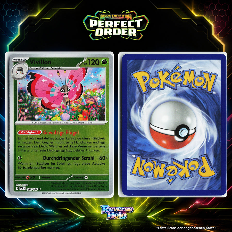 Vivillon Reverse Holo POR 9/88