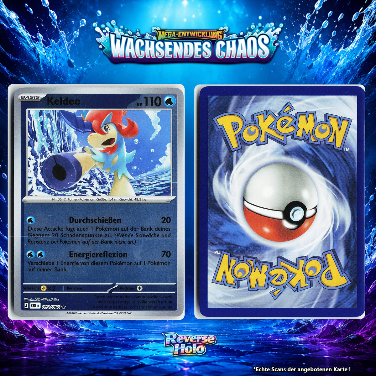 Keldeo Reverse Holo CRI 19/86