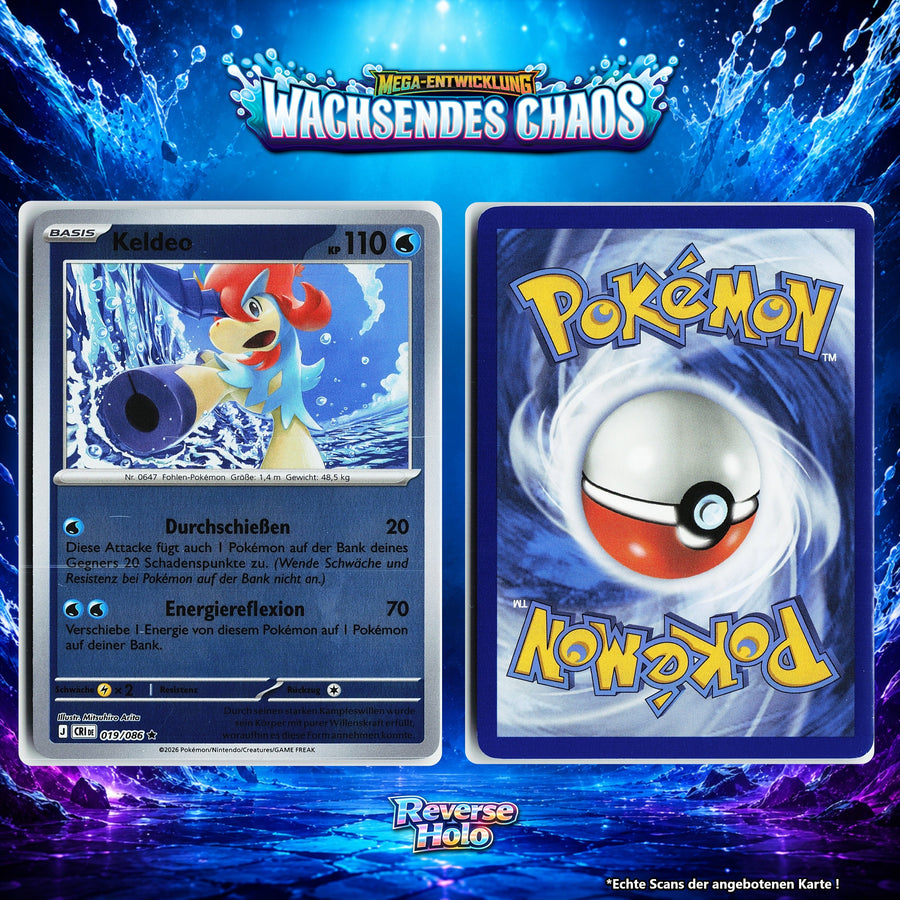 Keldeo Reverse Holo CRI 19/86