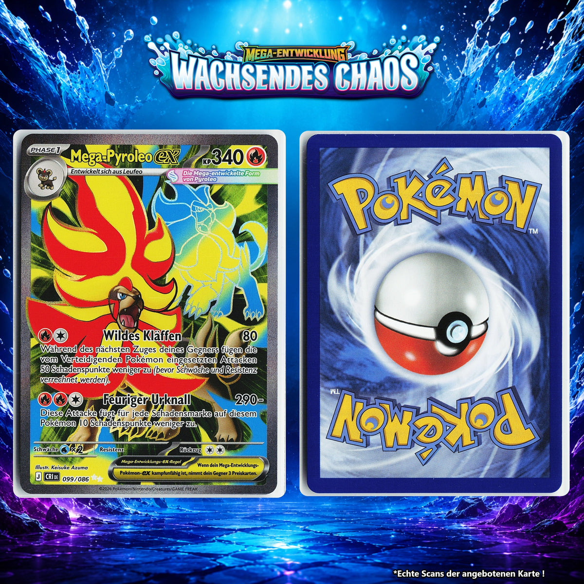 Mega Pyroleo ex Normal CRI 99/86