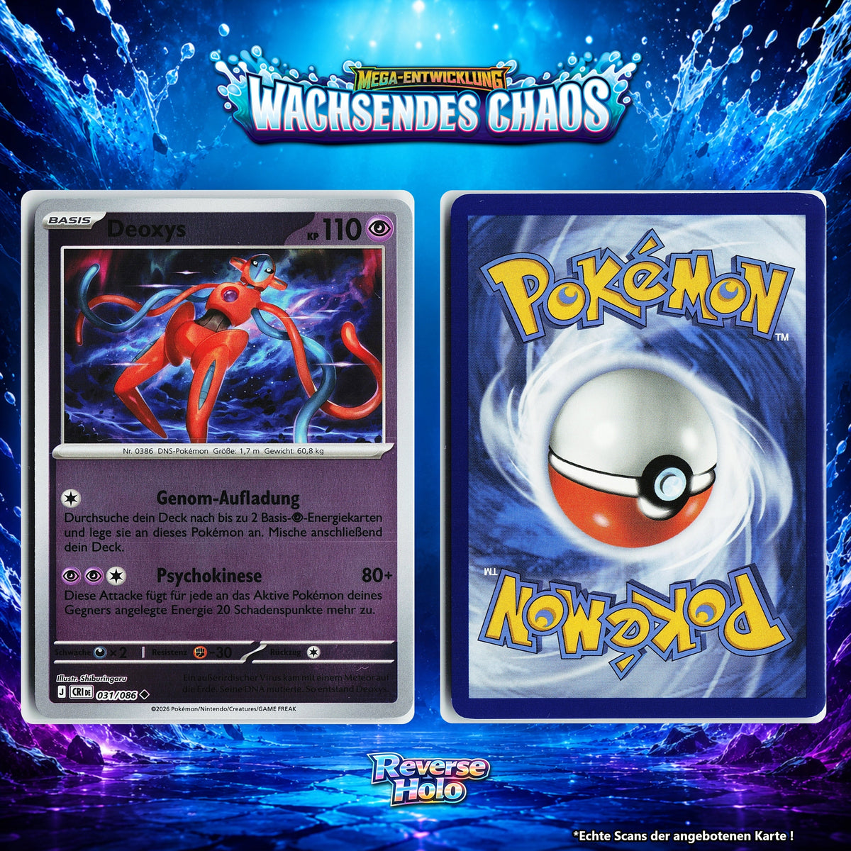 Deoxys Reverse Holo CRI 31/86