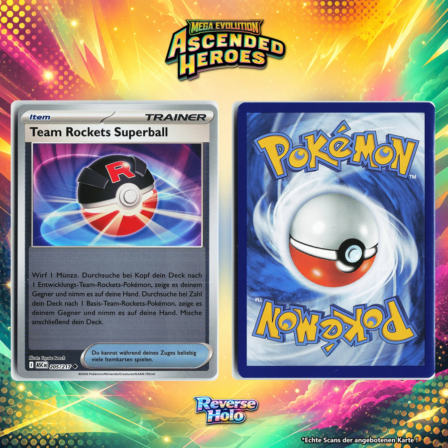 Team Rockets Superball Reverse Holo ASC 205/217
