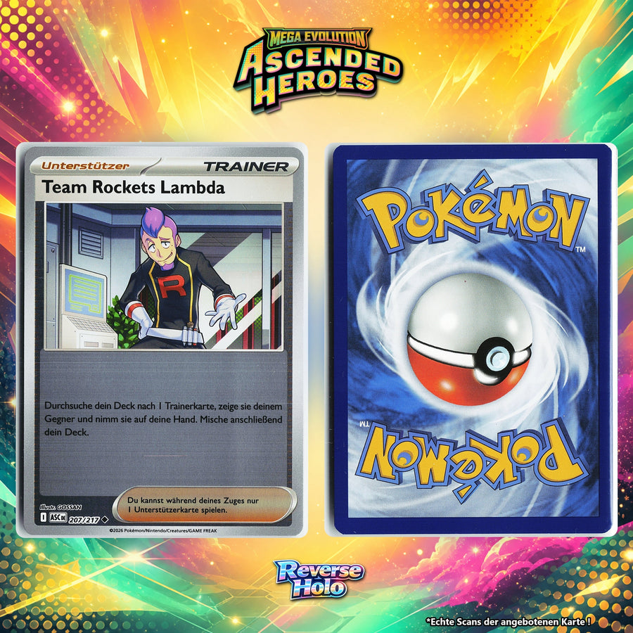Team Rockets Lambda Reverse Holo ASC 207/217