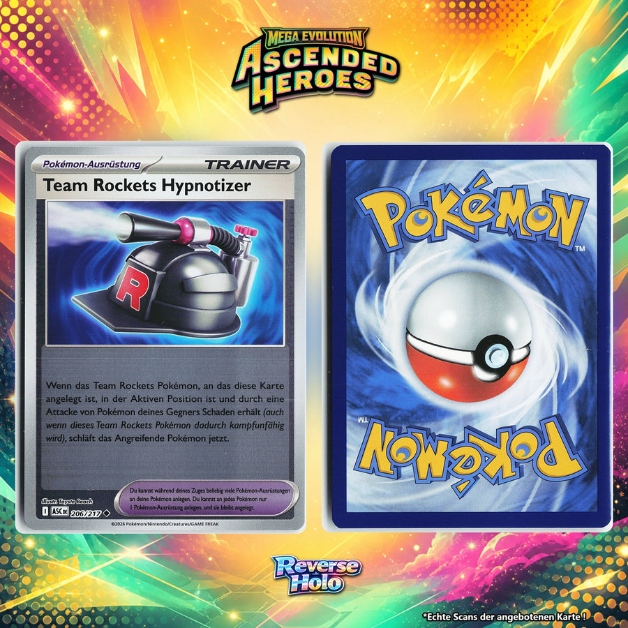 Team Rockets Hypnotizer Reverse Holo ASC 206/217