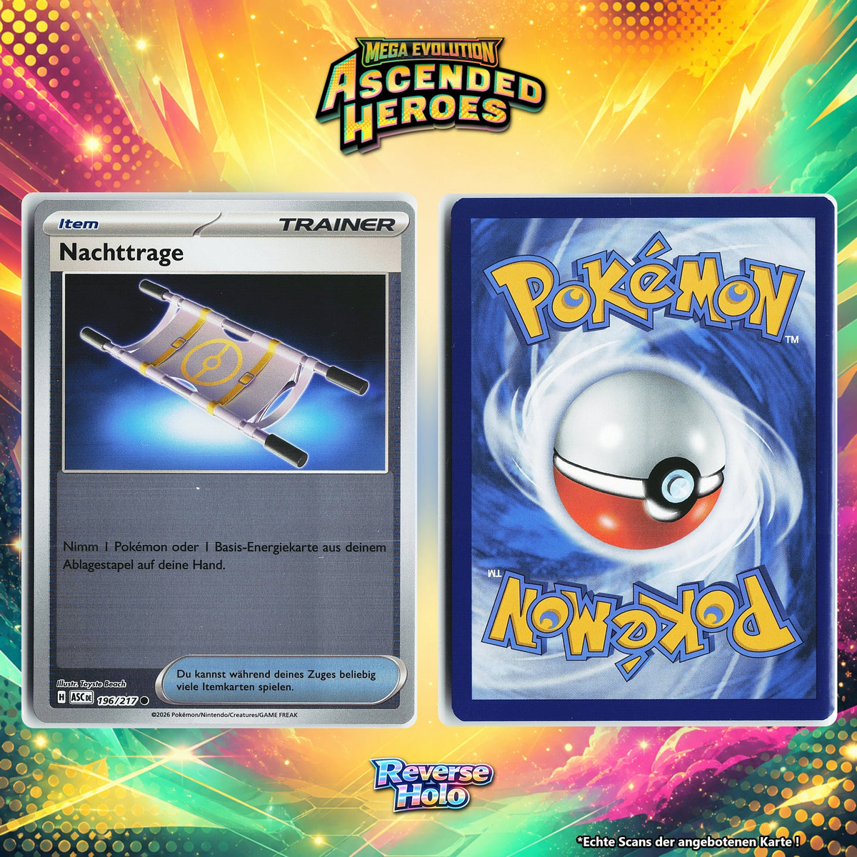 Nachttrage Reverse Holo ASC 196/217