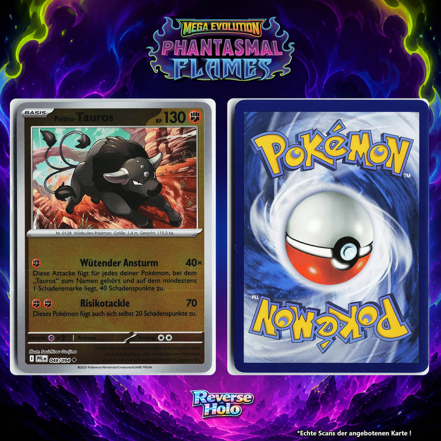 Paldea Tauros Reverse Holo PFL 48/94