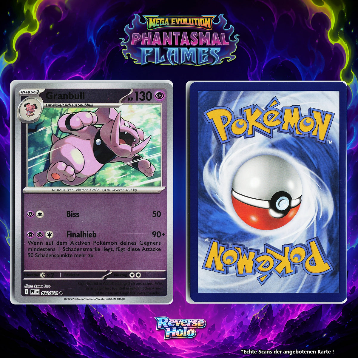 Granbull Reverse Holo PFL 38/94