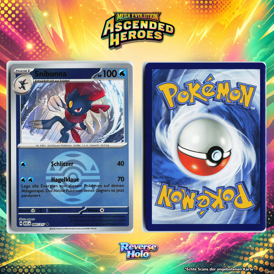 Snibunna Reverse Holo Pokeball ASC 45/217