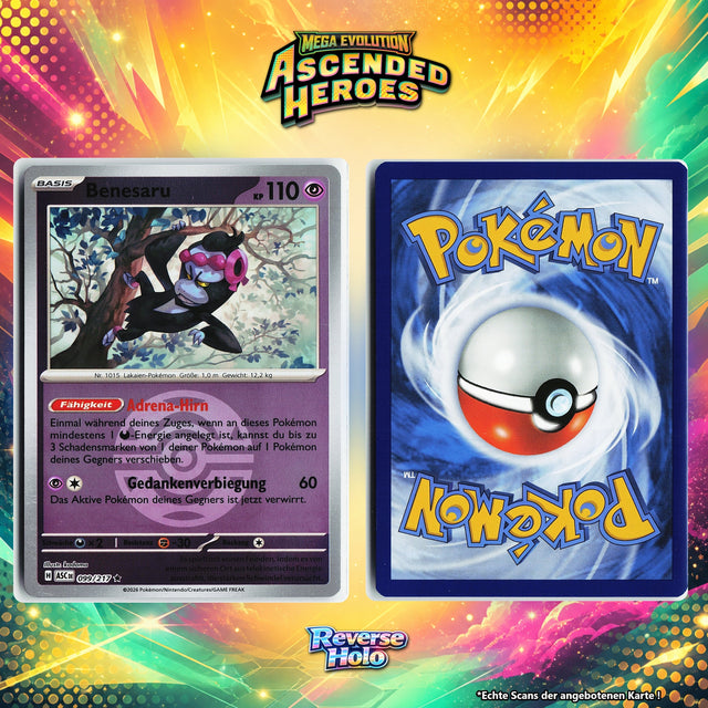 Benesaru Reverse Holo Pokeball ASC 99/217