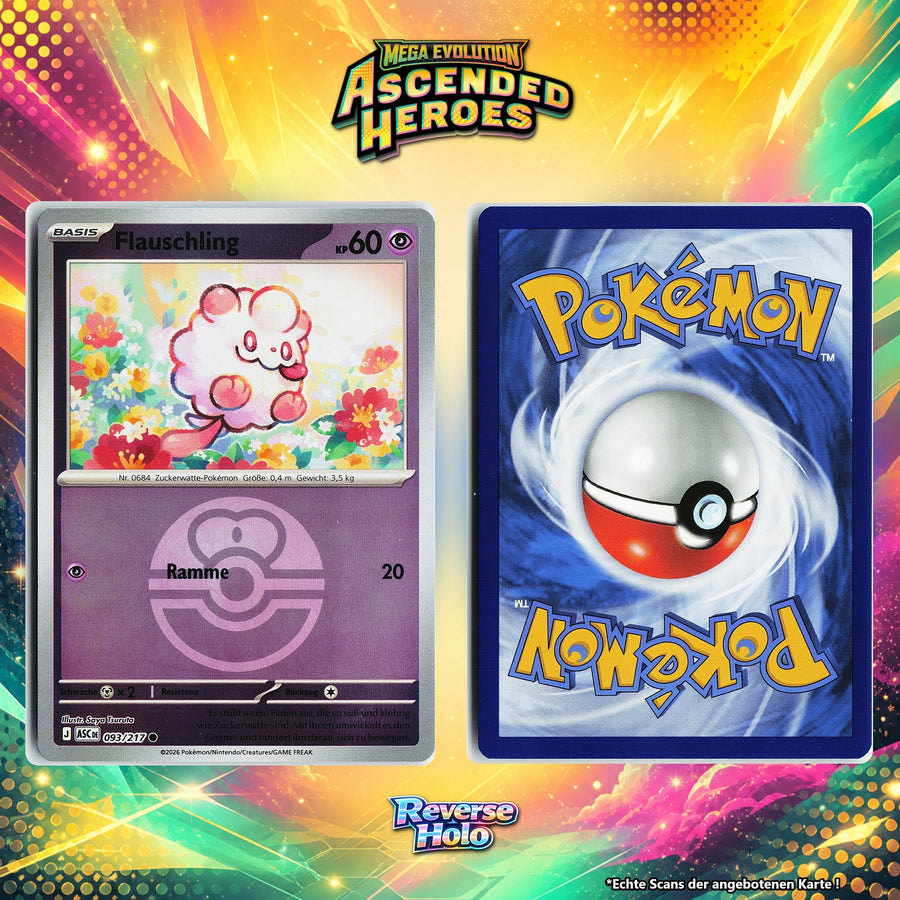 Flauschling Reverse Holo Pokeball ASC 93/217
