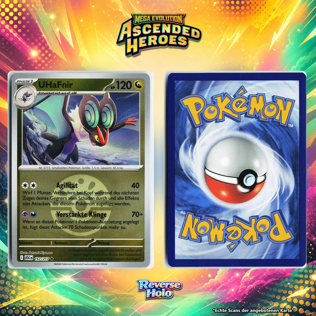 UHaFnir Reverse Holo Pokeball ASC 157/217