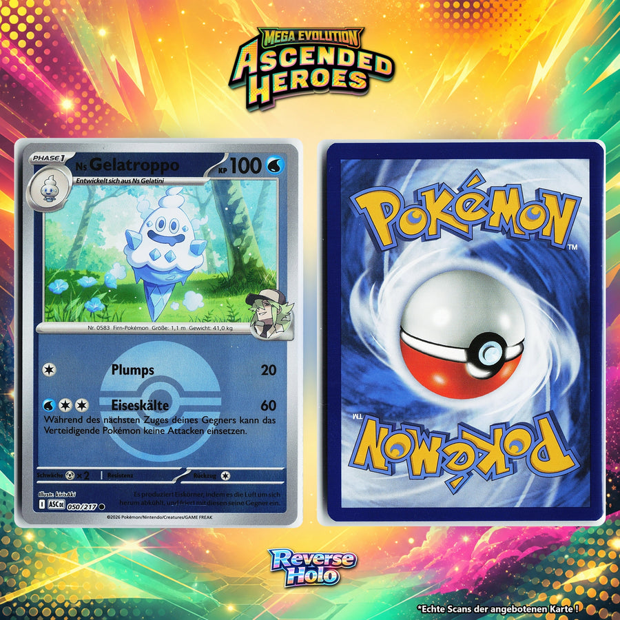 Ns Gelatroppo Reverse Holo Pokeball ASC 50/217