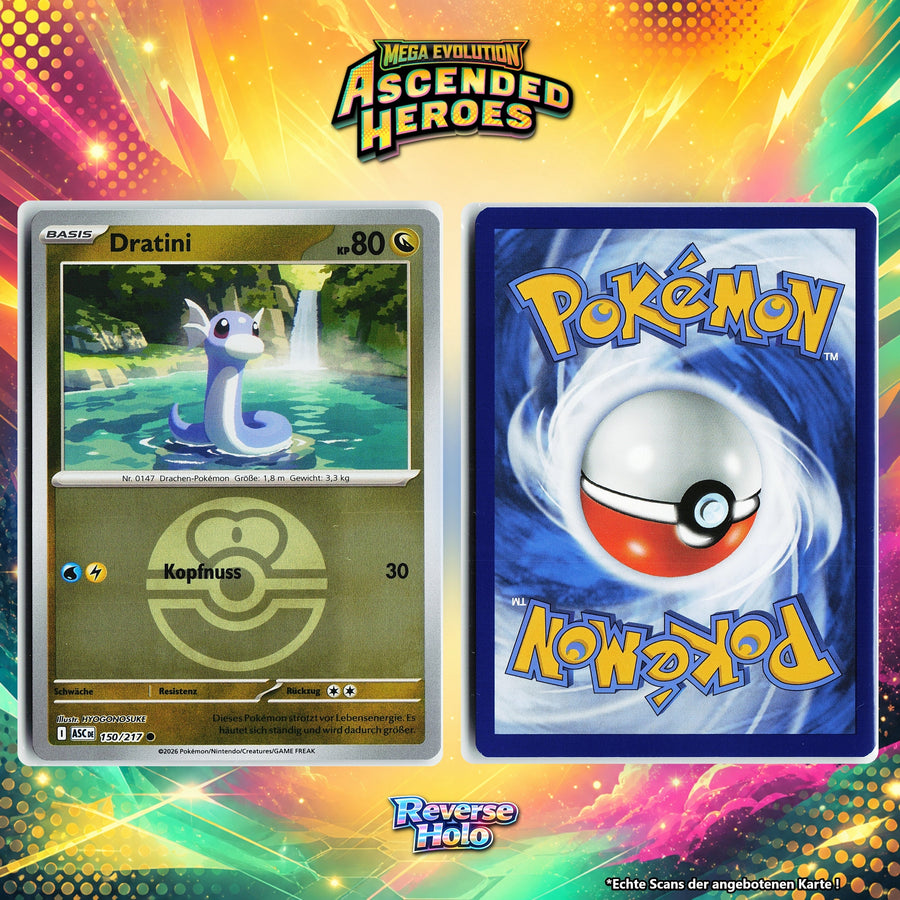 Dratini Reverse Holo Pokeball ASC 150/217