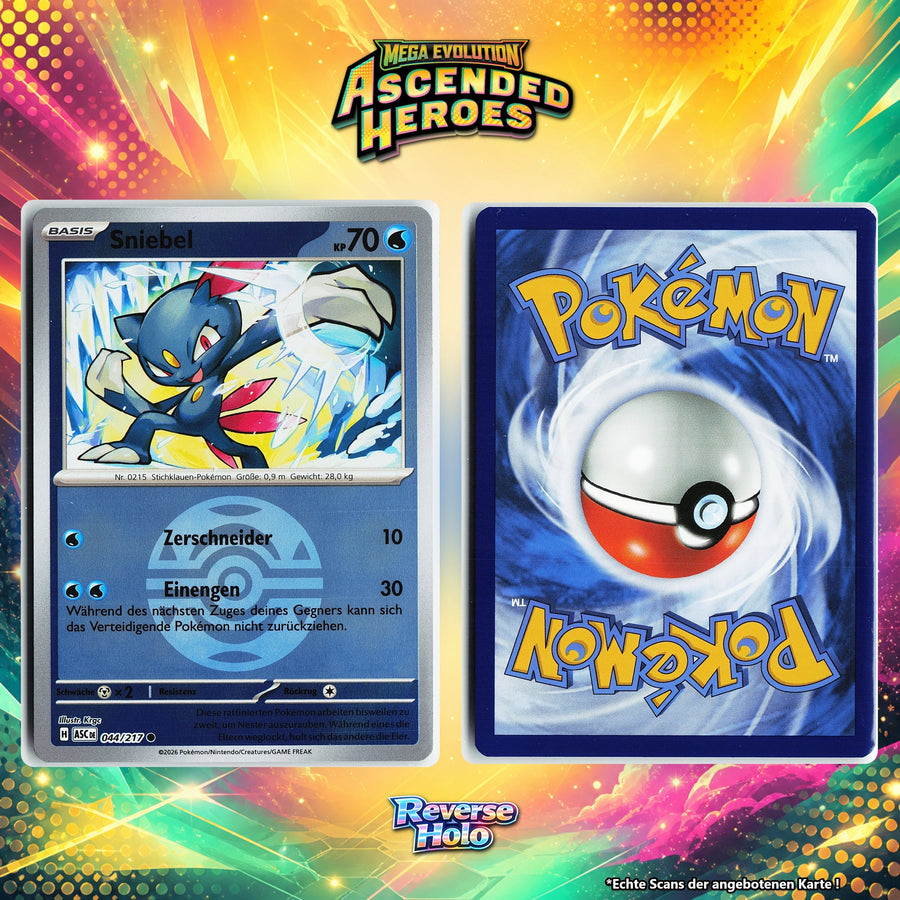 Sniebel Reverse Holo Pokeball ASC 44/217