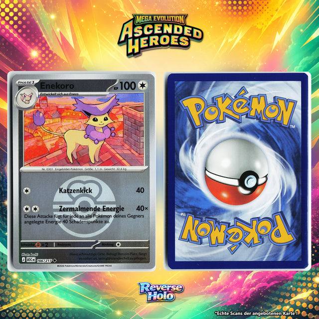Enekoro Reverse Holo Pokeball ASC 166/217